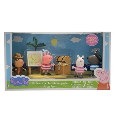 BN Raro Peppa Pig Pirata Fiesta Set con 4 Figuras Piratas y 1 Cofre del Tesoro y Mapa Foto 1 de 3