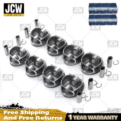 MAHLE 8x Pistons & Rings Set Φ93+0.5mm for BMW 550i 650i 750i X5 N62B48 4.8L - Image 1 of 4