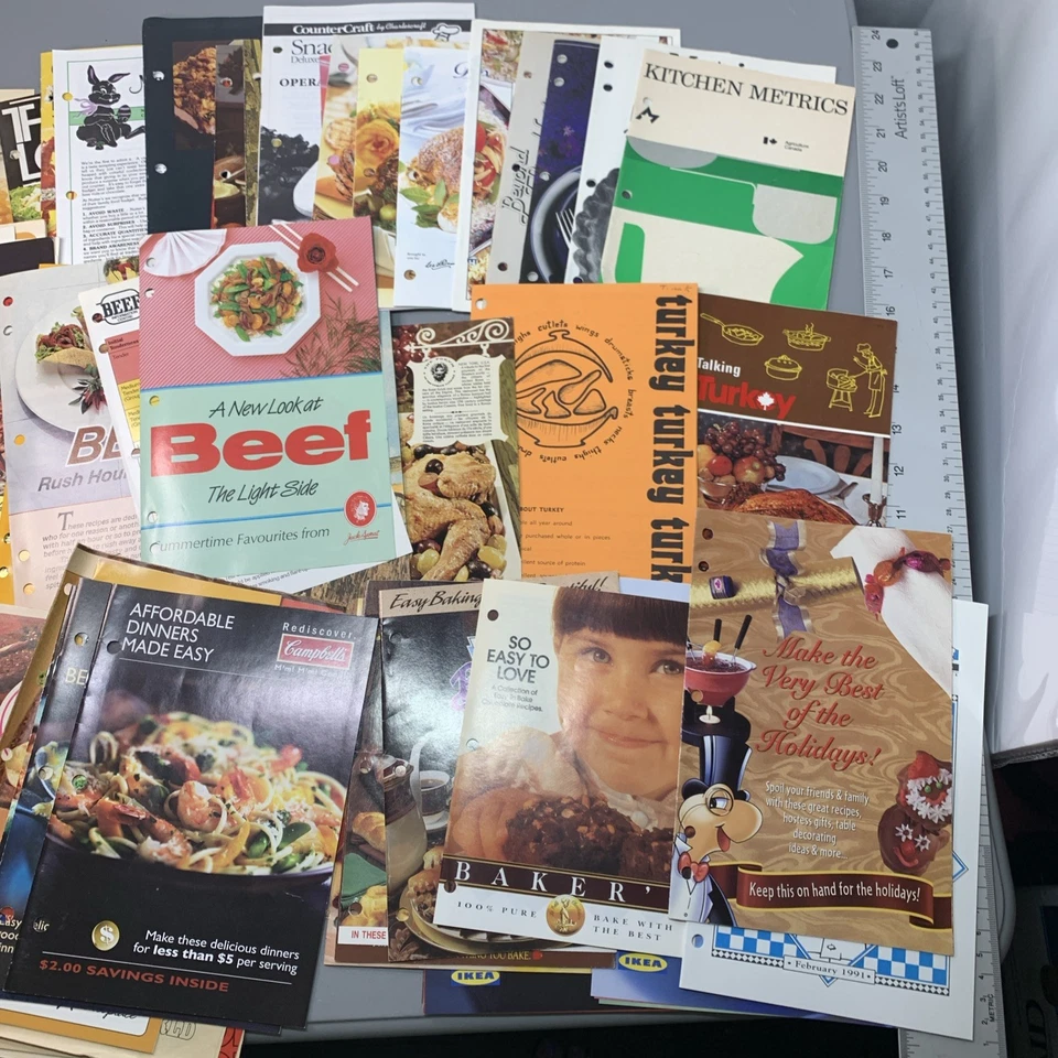 HUGE Lot of 84 Vtg 1980- 2000s Cooking Recipe Booklets Pamphlets Popular Brands — 第 1/4 张图片