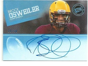 * BROCK OSWEILER * 2012 PRESS PASS BLUE AUTOGRAPH RC # 50 FUTURE STAR! - Picture 1 of 1