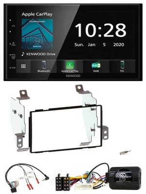 Kenwood Bluetooth Lenkrad DAB USB 2DIN Autoradio für Nissan Note E11 2009-2013 - Bild 1 von 4