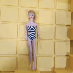 Vintage Mattel Barbie Original 1959 blond #5 Pferdeschwanz Badeanzug C14 - Bild 1 von 7
