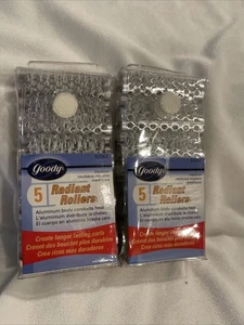 (2) Goody Rollers Aluminum Medium 4 Pack & Pins Quick Drying Smooth Hair Pin - Picture 1 of 2
