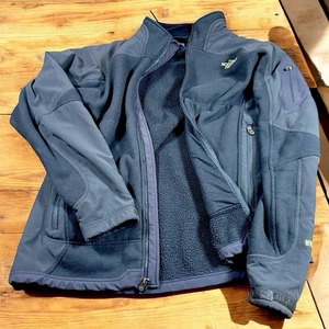 The North Face Men’s XL Jacket Polartec Fleece Softshell Blue WindWall - Picture 1 of 11