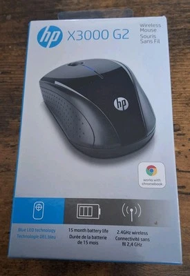 HP X3000 G2 Wireless Optical Ambidextrous Mouse - Black (2C3M3AA#ABA) - Image 1 of 4