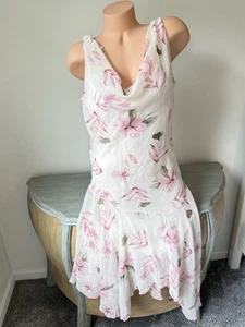 Vintage Y2K Fairycore Kleid rosa Blumen Midi 15 XL Boho ätherisch romantisch weich Mädchen - Bild 1 von 11