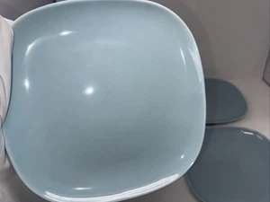 4 piatti quadrati IKEA 365 Susan Pryke turchese chiaro 9 3/4 in 13286 - Foto 1 di 8