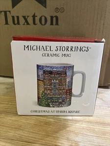 Michael Storrings CHRISTMAS AT UNION SQUARE Keramik Kaffeebecher von Galison Books - Bild 1 von 5
