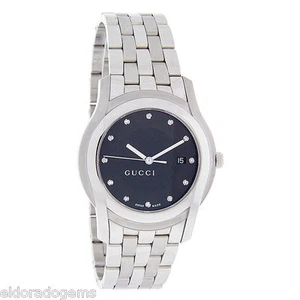 RELOJ DE VESTIR GUCCI CLASE G 5505 XL SERIE DIAMANTE ACERO INOXIDABLE YA055213 - Imagen 1 de 7