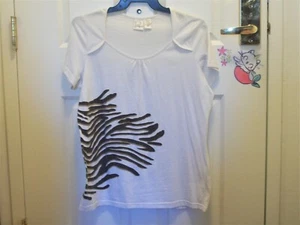 Roaman's Medium Bluse mit gerafftem Ausschnitt Flügelärmel abstraktes Design - Bild 1 von 3