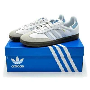 Adidas Samba OG Schuhe Herren Core White Halo Blue Gum NEU ID2055 - GRÖSSE 12 HERREN - Bild 1 von 7