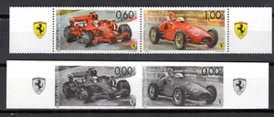 BULGARIA 2008 FERRARI F1, 2 SETS of 2 STAMPS REGULAR AND IMPERF. MNH TYPE I - Picture 1 of 1