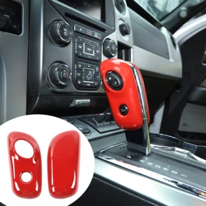 Cubierta decorativa de la moldura del cabezal de la palanca de cambios para Ford F150 2009-2014 accesorios rojos - Imagen 1 de 7