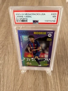 2023-24 MEGACRACKS LIGA LAMINE YAMAL MASTER ROOKI #423 PSA 7 - Imagen 1 de 2