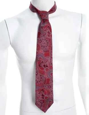 Corbatas de seda para hombre | Corbata de diseñador | por "Geoffrey Beene" | Corbata estampado paisley Foto 1 de 4