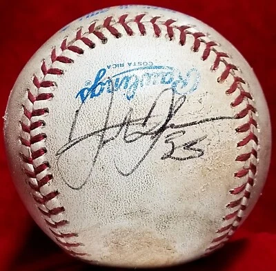 1990-92 FRANK THOMAS Early Career Signed GAME Ball Chicago White Sox Team HOF  - Image 1 of 4