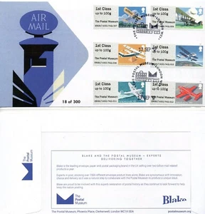 MAIL BY AIR SEPT 17 POSTAL MUSEUM OFFICIAL LTD EDITION First Day Cover POST GO - Picture 1 of 1