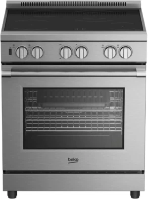 Gama de inducción Beko 30" de acero inoxidable independiente estilo profesional - PRIR34452SS Foto 1 de 4