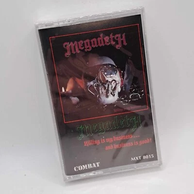 Megadeth Killing is My Business Cassette Tape 1985 Combat MXT 8015 New Sealed - Image 1 of 4