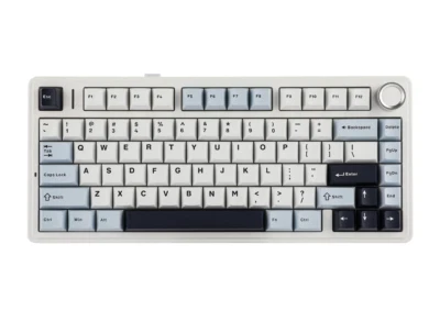 AULA F75 Glacier Blue 75% Mechanical Keyboard 2.4G/BT/Wired Same-Day Dispatch - Image 1 of 4