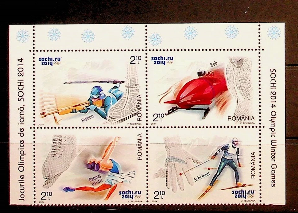 ROMANIA Sc 5521 NH BLOCK OF 4 OF 2014 - OLYMPICS - Image 1 of 1