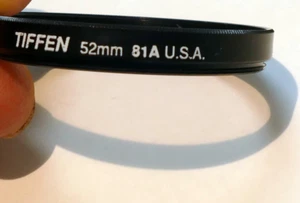 TIFFEN 52mm Filter 81A made in USA 50mm f1.4 nFD - Picture 1 of 7