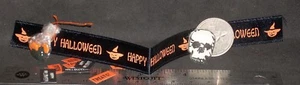 Halloween Teschio Decorazione Cuscino Nastro Striscione Biscotti in Sacchetto 1:12 Miniatura #9063 - Foto 1 di 2