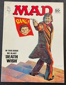 1975 APRIL MAD MAGAZINE *DEATH WISH* #174 FREE S&H (AM) 10621 - Picture 1 of 3