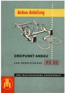 300896 Original Anbau Anleitung Dreipunkt Geräteträger RS 09 Schönebeck - Bild 1 von 4