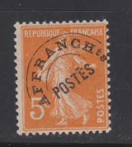 FRANCE N** MNH PREOBLITERE préo YT 50 N**5c orange semeuse cote 130€ - Picture 1 of 2