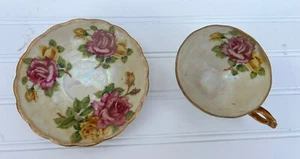 Vintage Royal Seals Untertasse & Teetasse + eine zusätzliche Untertasse japanische Blumenperle - Bild 1 von 11
