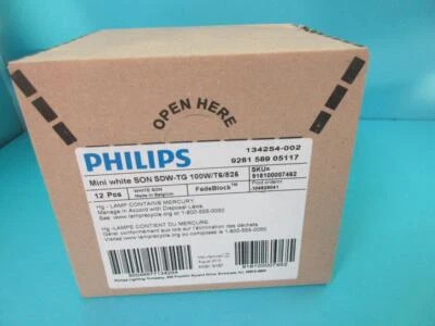 12 NUEVOS PHILIPS MASTER COLOR SDW-TG MINI T6 GX12 134254 BOMBILLA 100W HID 2 PINES Foto 1 de 4