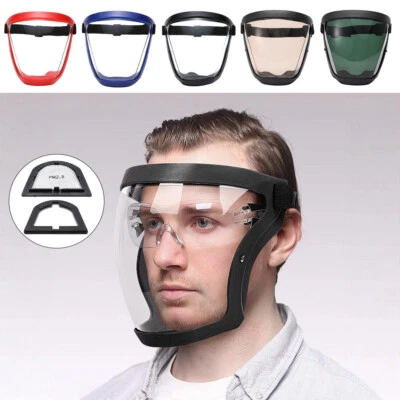 Protector facial completo súper protector cubierta de cabeza máscara de seguridad transparente antiniebla ' Foto 1 de 4