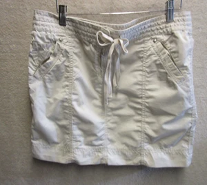 Ann Taylor Loft Skirt Womens Size 10 Beige Short Above Knee Drawstring Closure - Picture 1 of 4