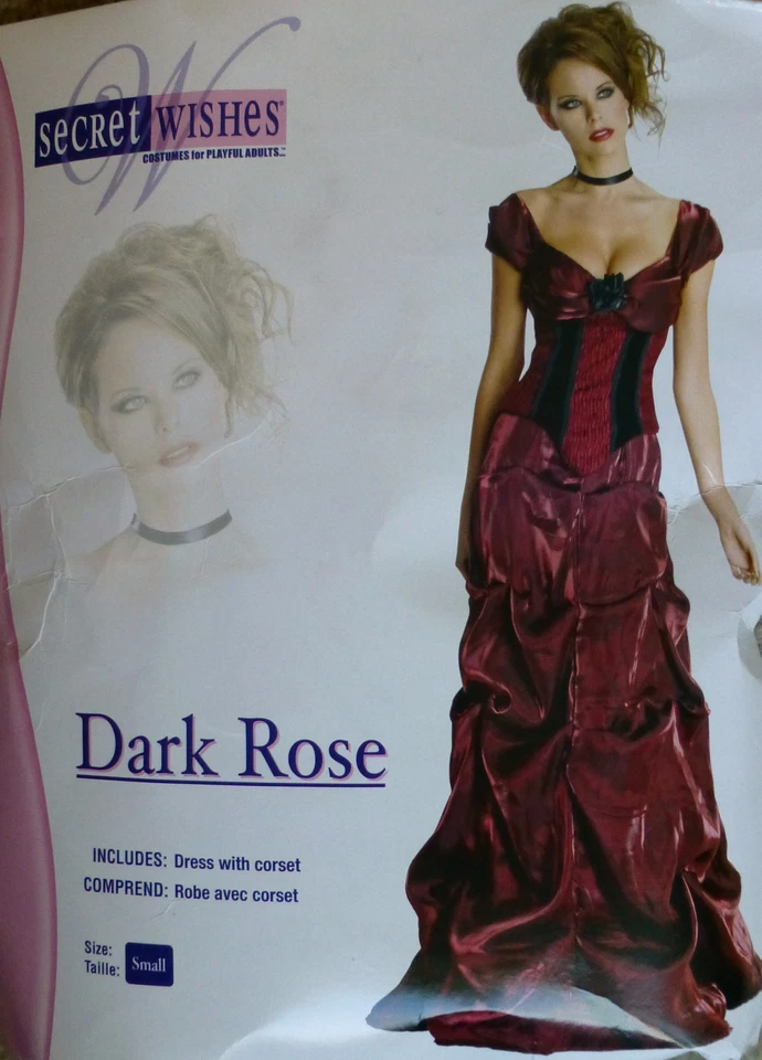 Disfraz de Halloween Borgoña Vampiro Western Showgirl Rosa Oscura para Mujer Adulta Foto 1 de 1