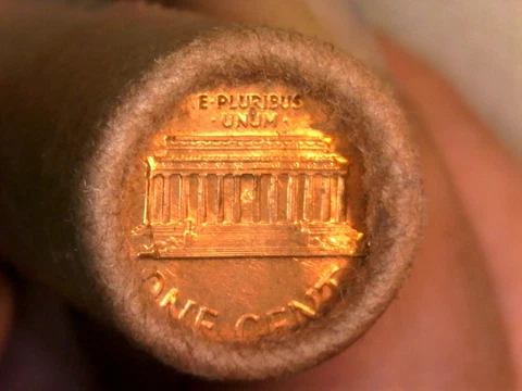 1965-P Lincoln Memorial Cent-OBW Original Bank Wrapped (1) Roll BU/ Uncirculated Cover