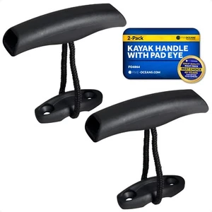 2-Pack Kayak Handles - Heavy-Duty Cord and Pad Eye, Black - FO4864 - Picture 1 of 8