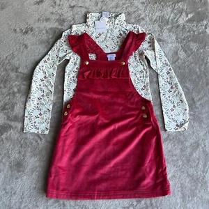 Tahari girls holly velour jumper tee set Size 7 - Picture 1 of 11