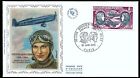 FRANCE AVIATION WOMAN PIONEER HELENE BOUCHER SILK FIRST DAY COVER AVIATION PIONS