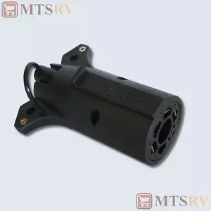 Adaptador de enchufe plano POLLAK de 7 vías redondo a 4 vías - Conector de cableado de 7 hojas/4 pines - Imagen 1 de 1