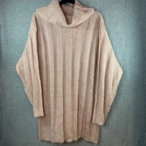 Vintage Extra Point Reference Point Sweater Women 2X Pink Knit Mohair Wool Blend - Picture 1 of 11