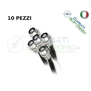 10 Led Blu 5mm Pronti Per l'Istallazione 12V - Foto 1 di 1