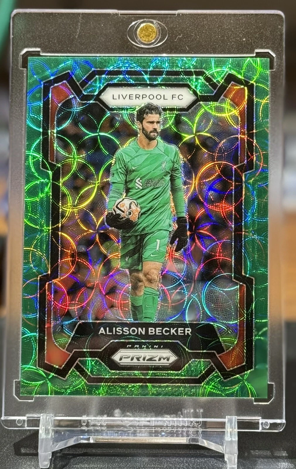2023-24 Panini Prizm Premier League Alisson Becker Green Choice 3/5 Liverpool