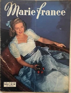 MARIE-FRANCE n° 80 du 29 Mai 1946 revue mode couture chapeau ancien Magazine - Picture 1 of 4