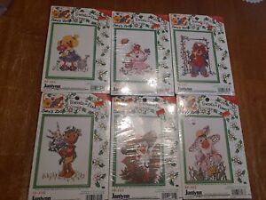 New Listing6 counted cross stitch kits Suzy 's Zoo friends and flowers New