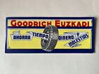 Vintage Mexican  blotter Advertising GOODRICH EUZKADI TIRE WHEEL From 50's