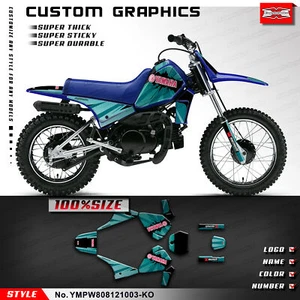 Pit Bike Waterproof Sunproof Vinyl Custom Sticker Decal Graphics for Yamaha PW80 - Picture 1 of 12