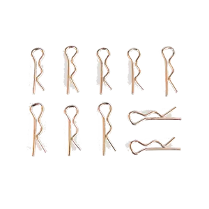 Karosserie Klammern Splinte 1:10 23 x 6 mm silber Clips für RC Car 10 Stück part - Bild 1 von 3