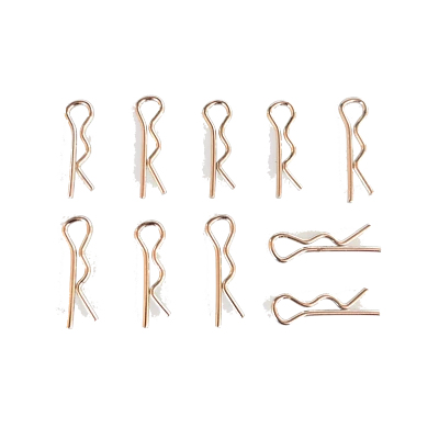 Karosserie Klammern Splinte 1:10 23 x 6 mm silber Clips für RC Car 10 Stück part - Bild 1 von 3