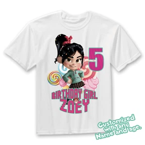 Vanellope Von Schweetz Birthday Shirt, Wreck it Ralph shirt - Picture 1 of 4